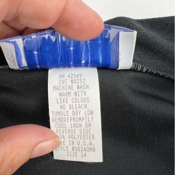 VTG BFA A-Line Midi Skirt High Waist Button Front Faux Suede Black Modest 14 - Picture 7 of 10